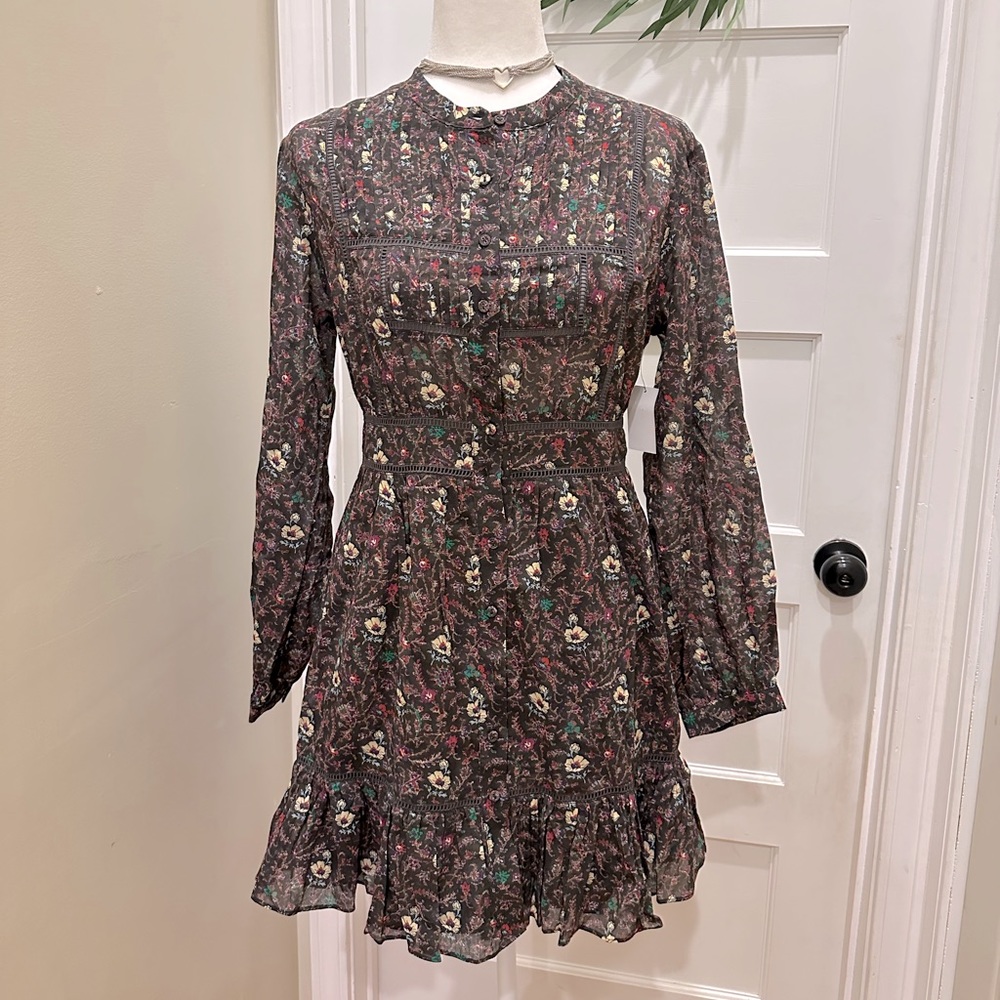 Joie Midi/Mini Knee-length Dress with Button Front and Pockets